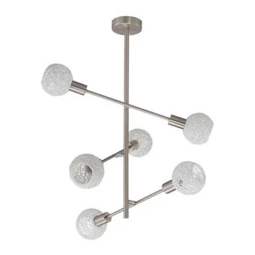 Briloner 2815-066 - Lampadario a sospensione con supporto rigido 6xE14/5,5W/230V