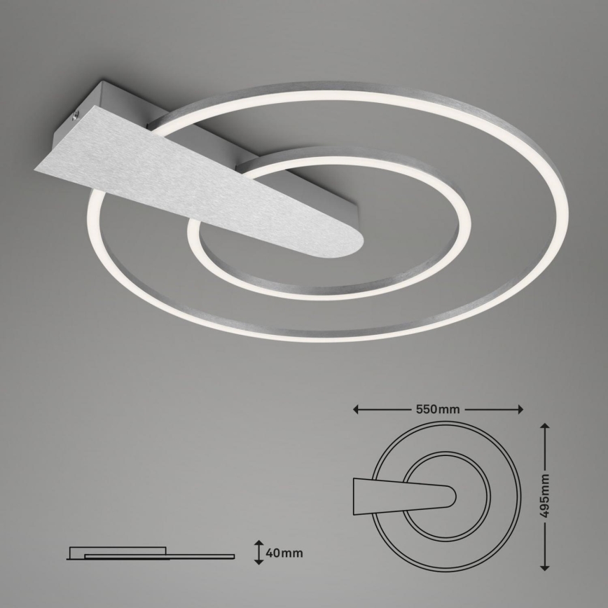 Briloner 3543-018 - Plafoniera LED dimmerabile NICO LED/25W/230V cromo