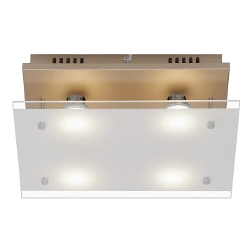 Briloner 3586-047 - Plafoniera LED SMART GOLD 4xGU10/4W/230V