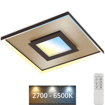 Briloner 3641-017 - Plafoniera LED dimmerabile FRAME LED/30W/230V 2700-6500K oro + telecomando