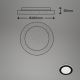Briloner 3693-015 - Plafoniera LED da bagno LED/15W/230V IP44 4000K diametro 28 cm
