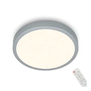 Briloner 3701-014 - Plafoniera LED dimmerabile RUNA LED/18W/230V 2700-6500K argento + telecomando