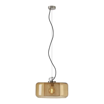 Briloner 4018-017 - Lampadario a sospensione con filo SEVENTIES 1xE27/40W/230V oro