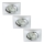 Briloner 6997-039 - SET 3x Lampada LED da incasso per bagni LED/5W/230V IP23