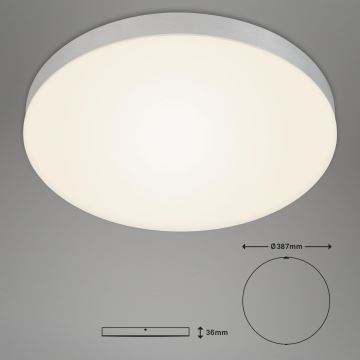 Briloner 7068-014 - Plafoniera LED FLAME LED/24,5W/230V 3000K diametro 38 cm argento