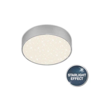 Briloner 7072-414 - Plafoniera LED STAR SKY LED/11W/230V 4000K diametro 15 cm argento