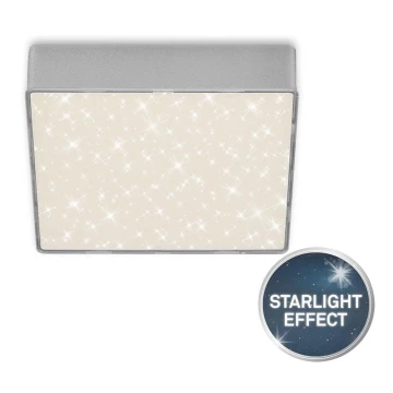 Briloner 7076-414 - Plafoniera LED STAR SKY LED/11W/230V 4000K 15x15 cm argento