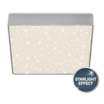 Briloner 7077-414 - Plafoniera LED STAR SKY LED/16W/230V 4000K 21x21 cm argento