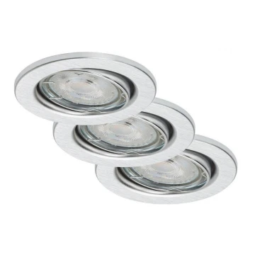 Briloner 7148-039-SET 3xLED luce da bagno dimmerabile GU10/5,5W/230V IP23