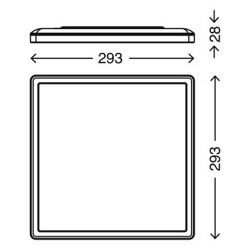 Briloner 7156-416 - Plafoniera LED SLIM LED/18W/230V