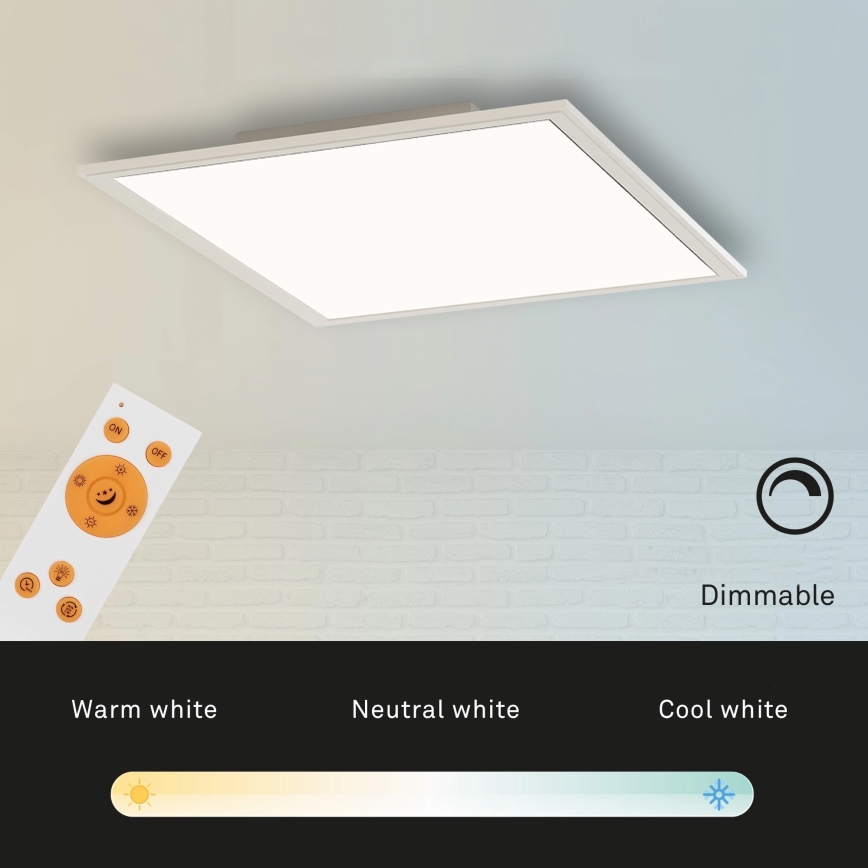 Briloner 7194-016 - Plafoniera LED dimmerabile SIMPLE LED/18W/230V 3000-6500K + telecomando