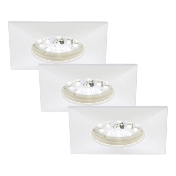 Briloner 7205-036 - SET 3x Lampada LED da incasso per bagni ATTACH LED/5W/230V IP44 bianco