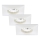 Briloner 7205-036 - SET 3x Lampada LED da incasso per bagni ATTACH LED/5W/230V IP44 bianco