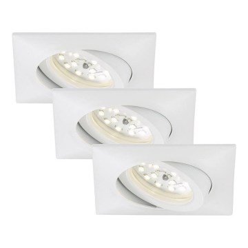 Briloner 7210-036 - SET 3x Lampada LED da incasso per bagni ATTACH LED/5W/230V IP23 bianco