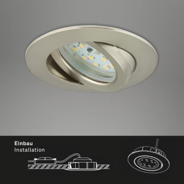 Briloner 7296-012 - Luce da incasso LED da bagno dimmerabile ATTACH LED/6,5W/230V IP23 cromo