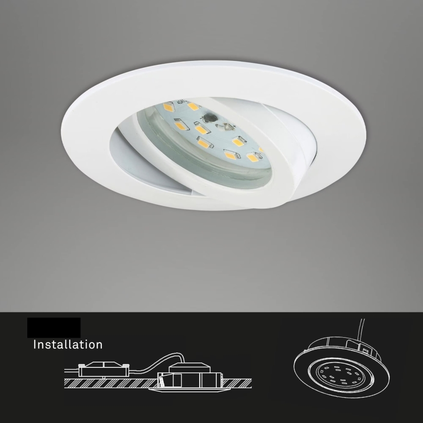 Briloner 7296-016 - Luce da incasso LED da bagno dimmerabile LED/6,5W/230V IP23