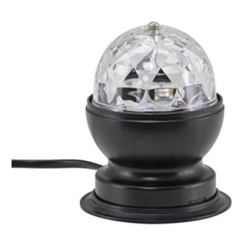 Briloner 7347-015 - SFERA LED da tavolo effetto luci discoteca DISCO LIGHT 1xE27/3W/230V