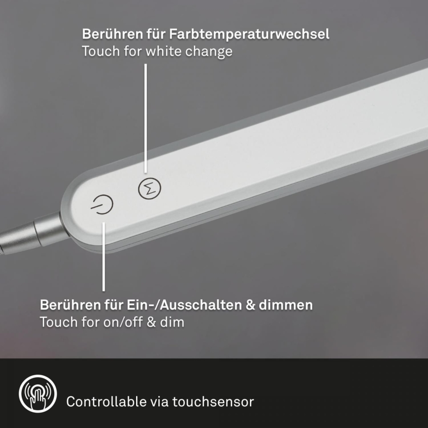 Briloner 7389-014 - LED Dimmerabile touch flexible lampada da tavolo SERVO LED/8W/230V 3000/4000/6500K