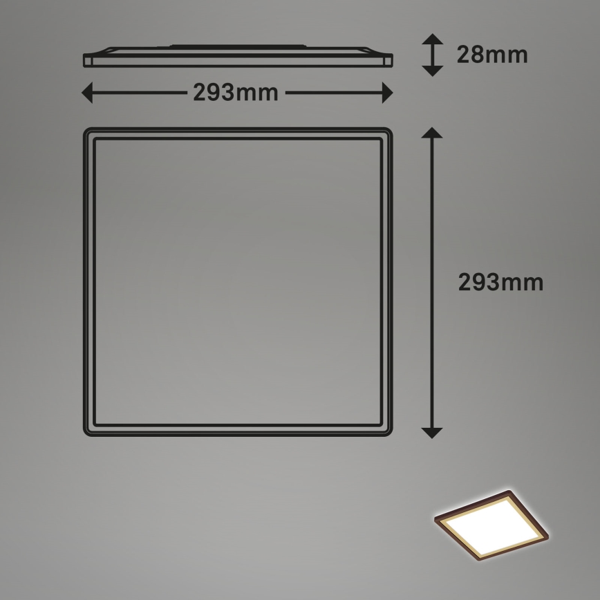 Briloner 7457-417 - Plafoniera LED DECO LED/18W/230V