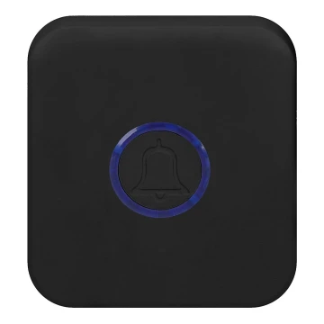 Campanello wireless con spina integrata 230V IP56 nero