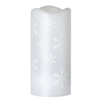 Candela natalizia a LED LED/3 fiocchi di neve AAA bianco freddo