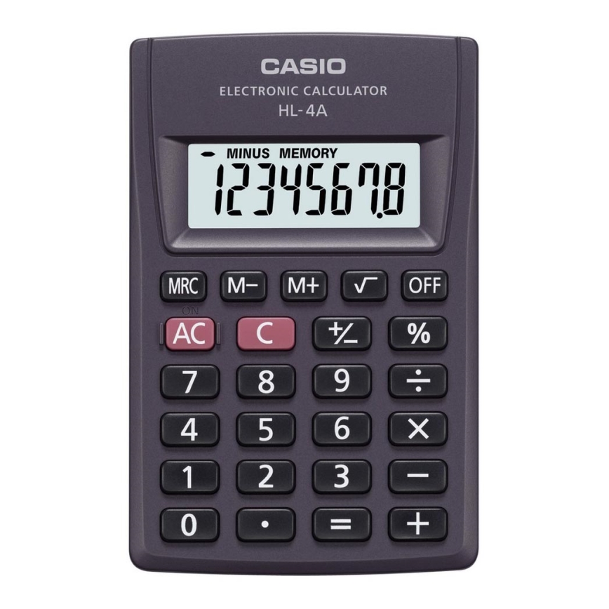 Casio - Calcolatrice tascabile 1xLR54 nera