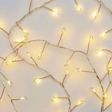 Catena di Natale LED 100xLED/3xAA 2,7m bianco caldo