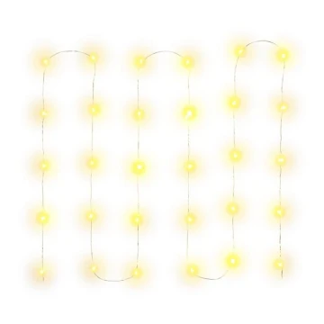 Catena di Natale LED 30xLED/3xAA 3,3m bianco caldo