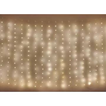 Catena di Natale LED da esterno 300xLED/8 funzioni 7,9 m IP44 bianco caldo