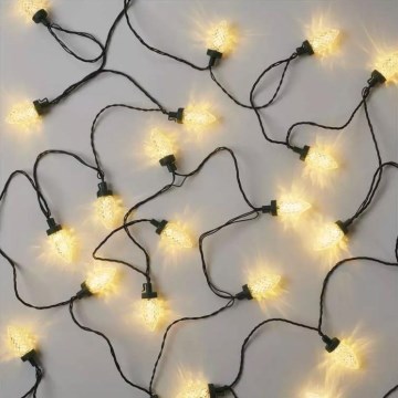 Catena di Natale LED da esterno 50xLED/8 funzioni 14,8 m IP44 bianco caldo