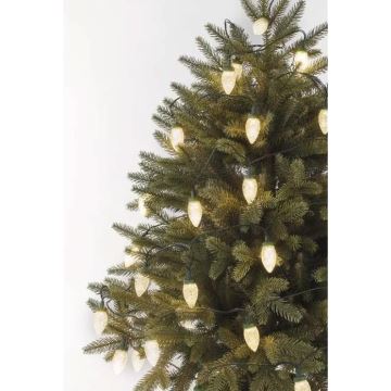 Catena di Natale LED da esterno 50xLED/8 funzioni 14,8 m IP44 bianco caldo