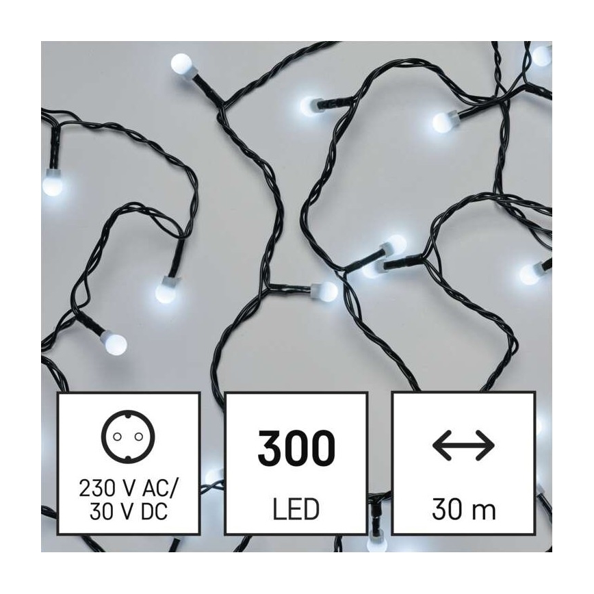 Catena LED da esterno natalizia 300xLED/35m IP44 bianco freddo