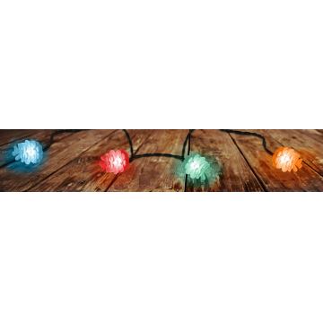 Catena LED da esterno natalizia 40xLED/15m IP44 multicolore