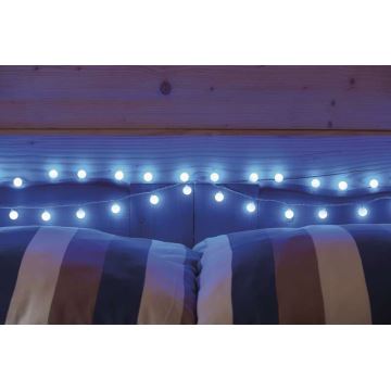 Catena LED da esterno natalizia 40xLED/9m IP44 blu