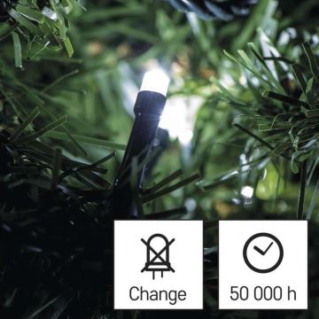 Catena LED natalizia da esterno 240xLED/8 modalità 29m IP44 bianco freddo