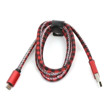 Cavo USB Connettore USB A / Micro USB 1m rosso