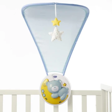 Chicco - Proiettore sopra culla con melodia 3in1 NEXT2MOON blu