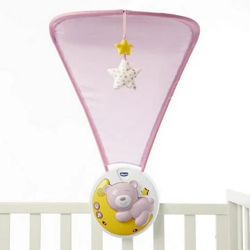 Chicco - Proiettore sopra culla con melodia 3in1 NEXT2MOON rosa