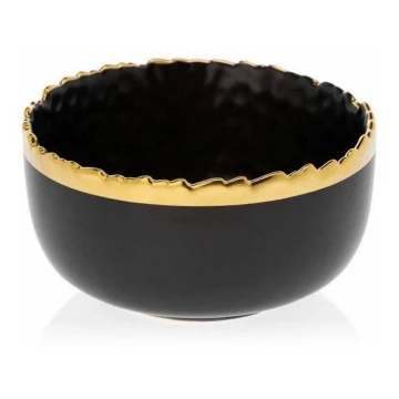 Ciotola di ceramica KATI 11,5 cm nero/oro