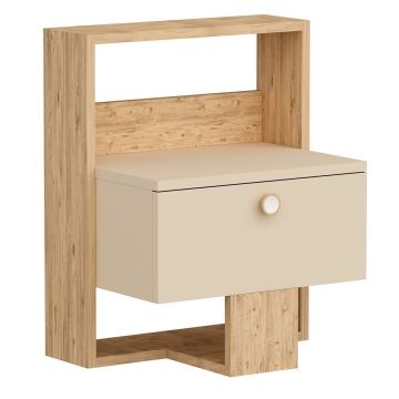 Comodino SNEKER 60x48,6 cm beige/marrone