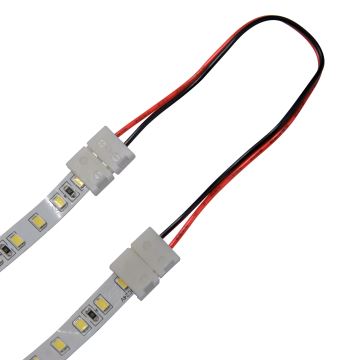 Connettore angolare bifacciale flessibile per strisce LED a 2 pin 8 mm