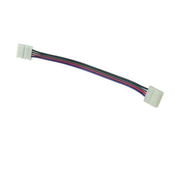 Connettore bifacciale flessibile per strisce LED RGB 4pin 10 mm