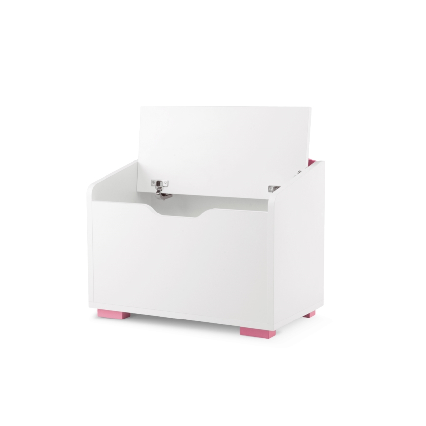 Contenitore per bambini PABIS 50x60 cm bianco/rosa