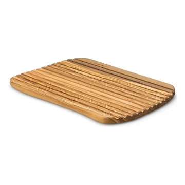 Continente C4990 - Tagliere da cucina per pane 37x25 cm in legno d'ulivo