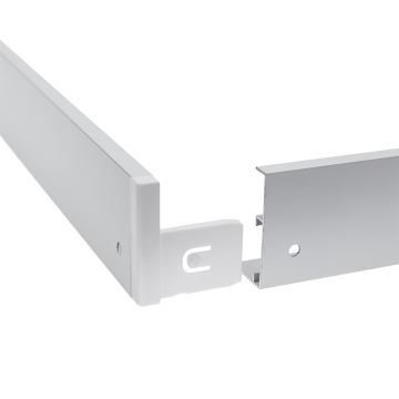 Cornice in metallo per l'installazione di pannelli LED 600x600 mm bianco