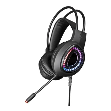 Cuffie gaming LED RGB VARR con microfono 7.1