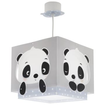 Dalber 63162T - Lampadario per bambini PANDA 1xE27/60W/230V blu