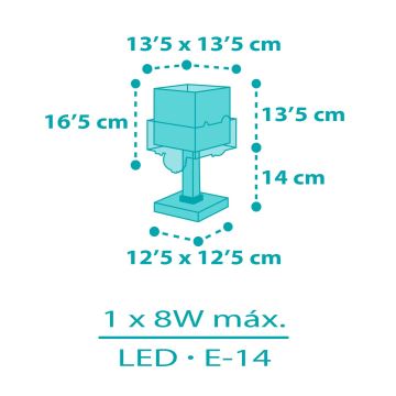 Dalber 63311 - Lampada per bambini HAPPY JUNGLE 1xE14/8W/230V