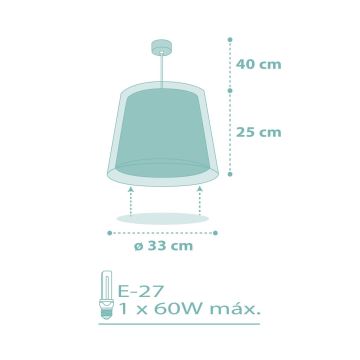 Dalber 81172H - Lampadario per bambini DREAM FLOWERS 1xE27/60W/230V