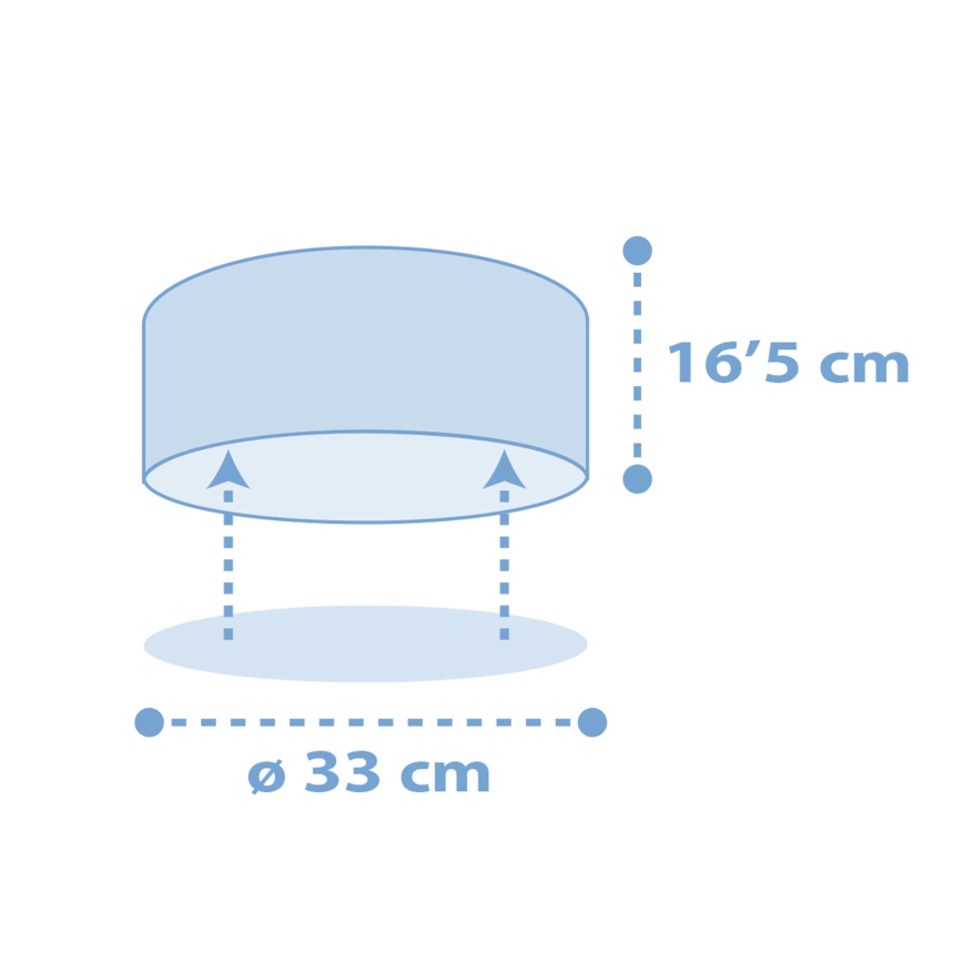 Dalber 82216T - Plafoniera per bambini STAR LIGHT 2xE27/60W/230V blu